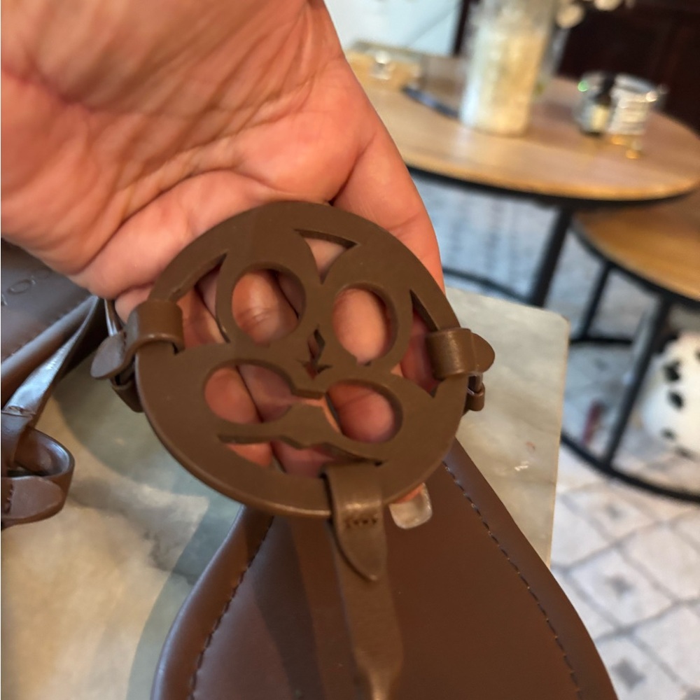 Coach Brown Leather Sandals - Picture 2 of 7